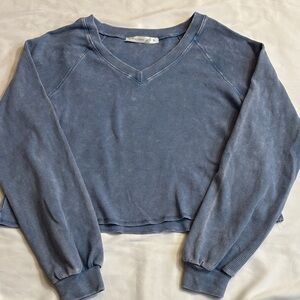 Altar'd State Blue Textured Knit Top
